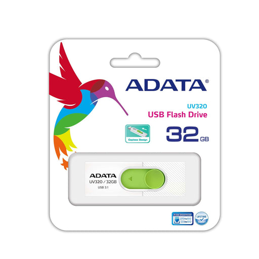 EAN 4713218462817 - ADATA UV320 unidad flash USB 32 GB USB tipo A 3.2 Gen 1 (3.1 Gen 1) Verde, Blanco imagen 3