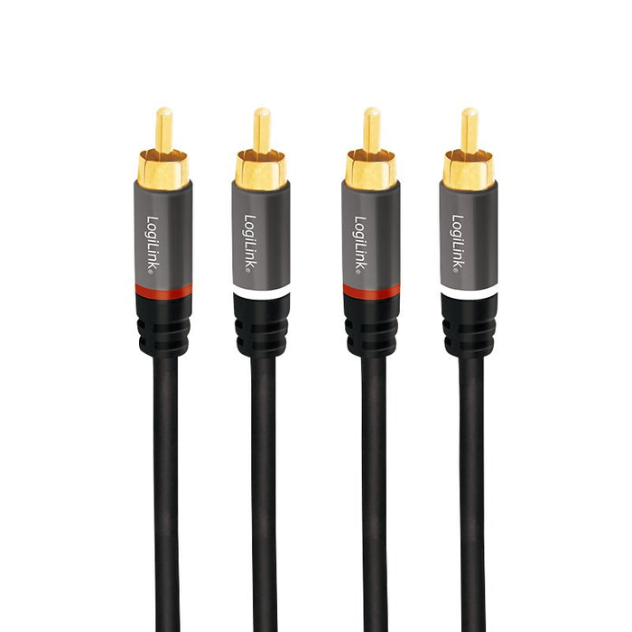 EAN 4052792052466 - LogiLink CA1209 cable de audio 10 m 2 x RCA Negro imagen 2
