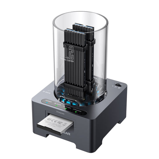 EAN 4260746550979 - GRAUGEAR G-M2DK-CR-10G base de conexión para disco duro USB 3.2 Gen 2 (3.1 Gen 1) Type-C Gris imagen 1