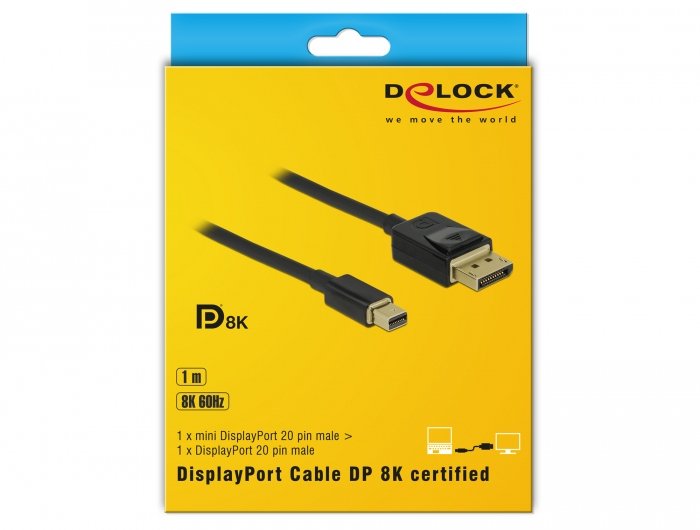 EAN 4043619849277 - DeLOCK 84927 cable DisplayPort 1 m Mini DisplayPort Negro imagen 3
