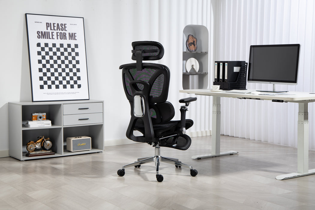 EAN 5901443391562 - Activejet YK848 BK silla de oficina y de ordenador Asiento de malla Respaldo de malla imagen 56