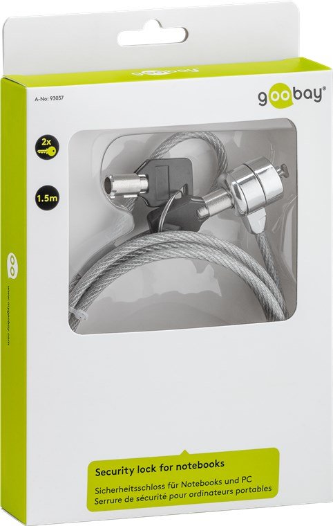 EAN 4040849930379 - Goobay 93037 cable antirrobo Gris 1,5 m imagen 2