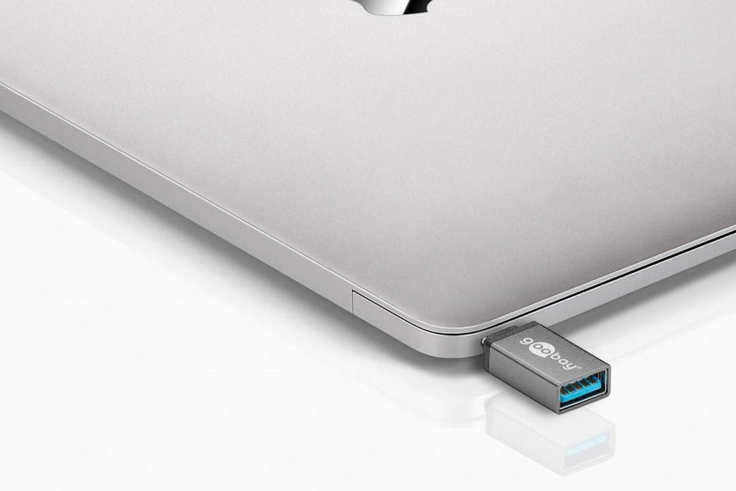 EAN 4040849566219 - Goobay 56621 cambiador de género para cable USB-C USB 3.0 female (Type A) Gris imagen 2