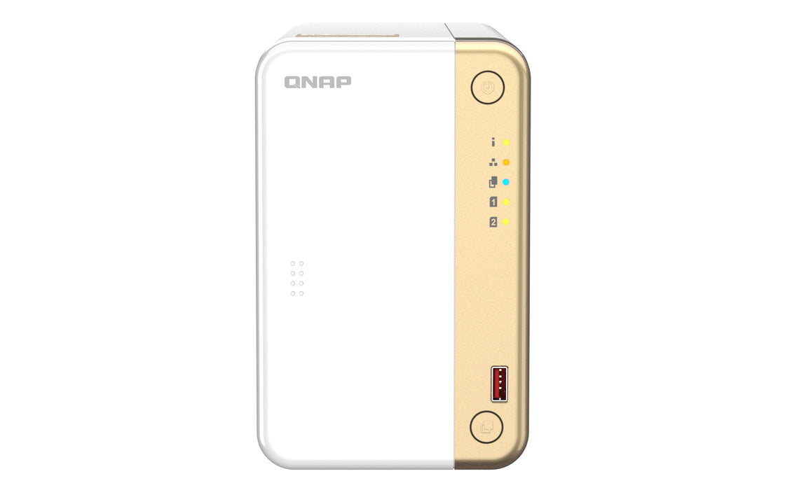 EAN 4711103082294 - QNAP TS-262 NAS Torre Intel® Celeron® N4505 4 GB 0 TB QNAP QTS Oro, Blanco imagen 9
