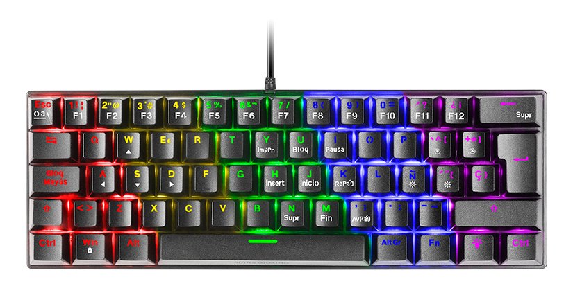 EAN 8435693101536 - Mars Gaming MK60 teclado Juego USB QWERTY imagen 1