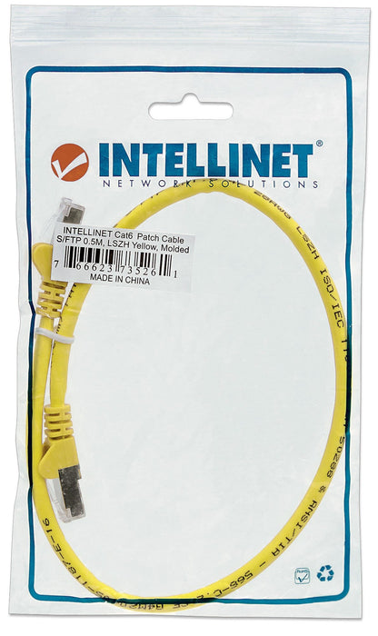 EAN 0766623350471 - Intellinet 350471 cable de red Amarillo 1 m Cat6a S/FTP (S-STP) imagen 5