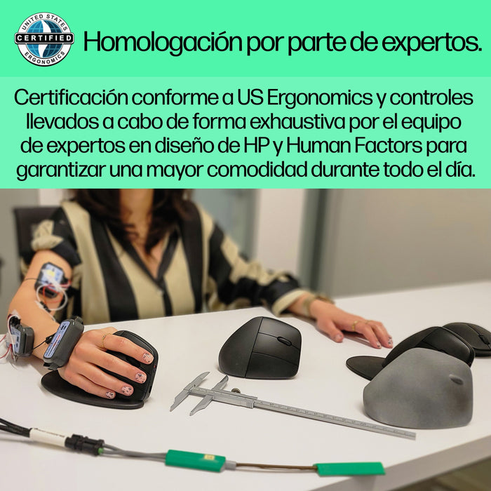 EAN 0196548939633 - HP 920 Ergonomic Vertical Mouse ratón Universal mano derecha Bluetooth + USB Type-A 4000 DPI imagen 10
