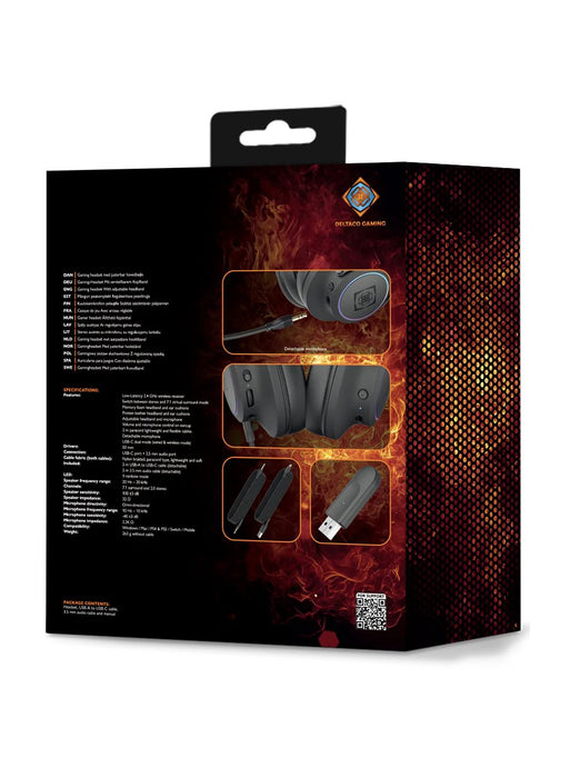 EAN 7333048060815 - Deltaco Gaming DH440 Auriculares Inalámbrico y alámbrico Diadema Juego Negro imagen 16