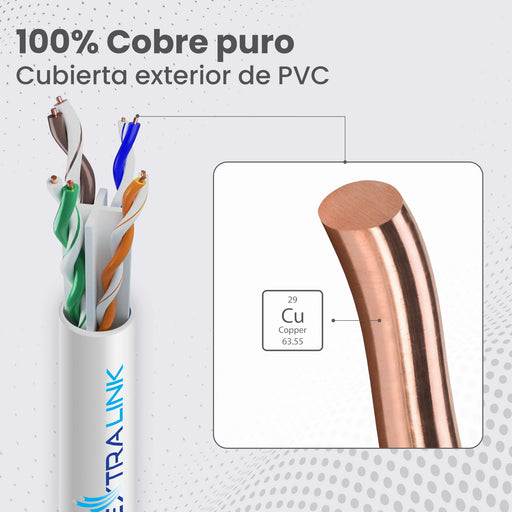 EAN 5906168632358 - Extralink CAT6 UTP (U/UTP) Wewnętrzny | Kabel sieciowy skrętka | 50M (EX.32358) cable de red imagen 2