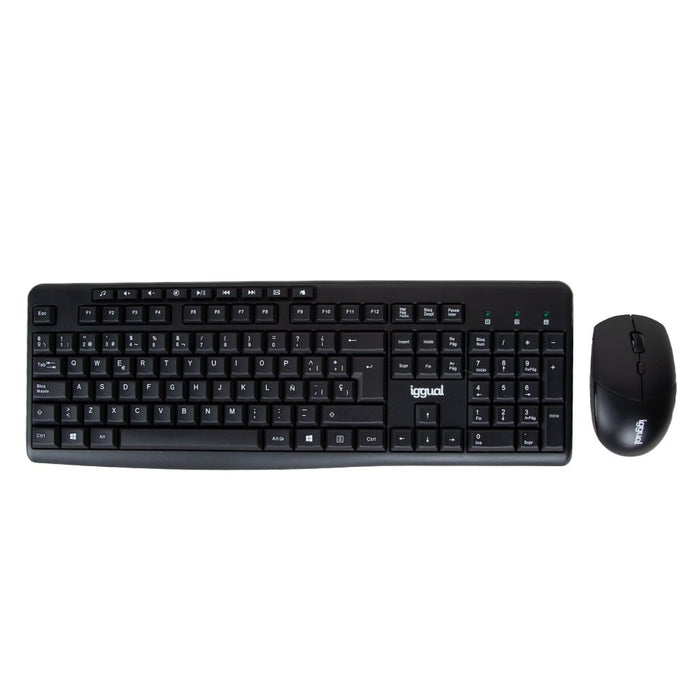 EAN 8435364318898 - iggual WMK-BASIC teclado Ratón incluido Oficina RF inalámbrico QWERTY Negro imagen 1