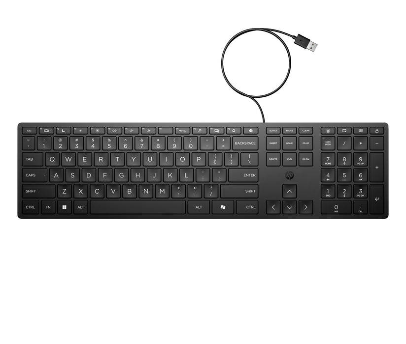 EAN 0194721888051 - HP 320K Wired Keyboard teclado Oficina USB Negro imagen 9