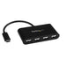 EAN 0065030874083 - StarTech.com ST4200MINIC hub de interfaz USB 2.0 Type-C 480 Mbit/s Negro imagen 1