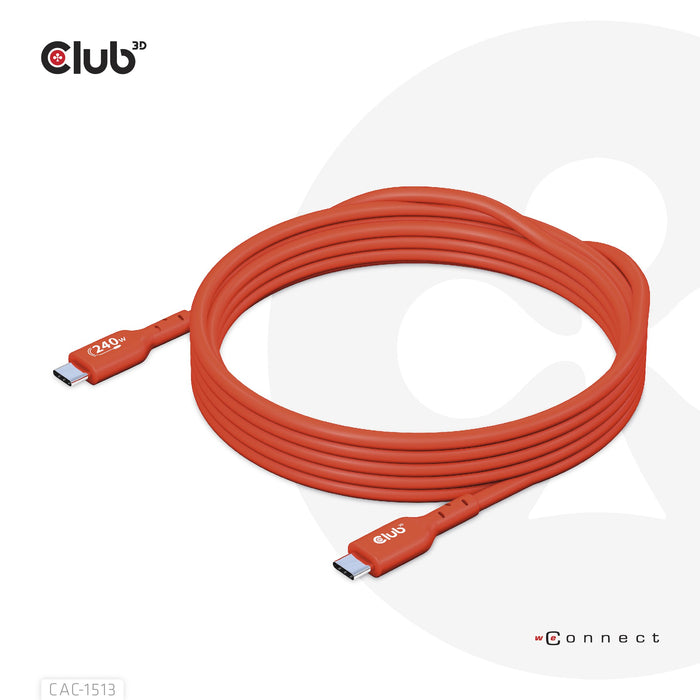 EAN 8719214472634 - CLUB3D CAC-1513 cable USB USB 2.0 USB C Naranja imagen 4