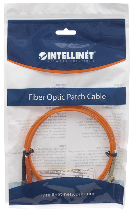 EAN 0766623470414 - Intellinet 2m LC/ST, 50/125um Cable de fibra óptica e InfiniBand Naranja imagen 5
