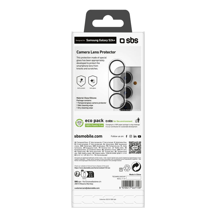 EAN 8018417467158 - SBS TECAMGLSAS24P protector de pantalla o trasero para teléfono móvil Protector para lentes de cámara Sam imagen 2