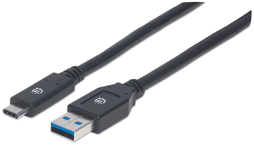 EAN 0766623354981 - Manhattan 354981 cable USB USB 3.2 Gen 1 (3.1 Gen 1) 3 m USB C USB A Negro imagen 1
