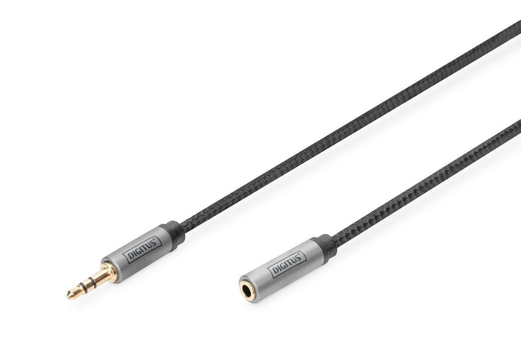 EAN 4016032481300 - Digitus DB-510210-030-S cable de audio 3 m 3,5mm Negro imagen 1