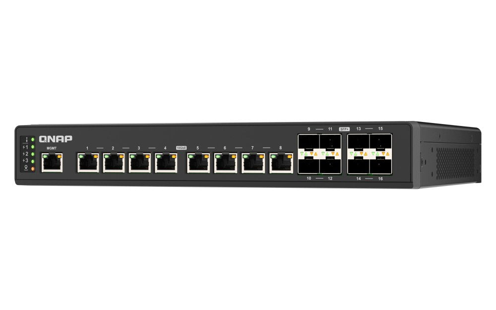 EAN 4711103085714 - QNAP QSW-IM3216-8S8T switch Gestionado 10G Ethernet (100/1000/10000) Negro imagen 2