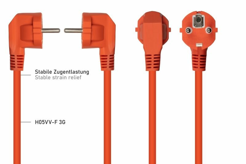 EAN 4066857002310 - Kabelmeister SK0130-O100 cable de transmisión Naranja 10 m Enchufe tipo E+F C13 acoplador imagen 3