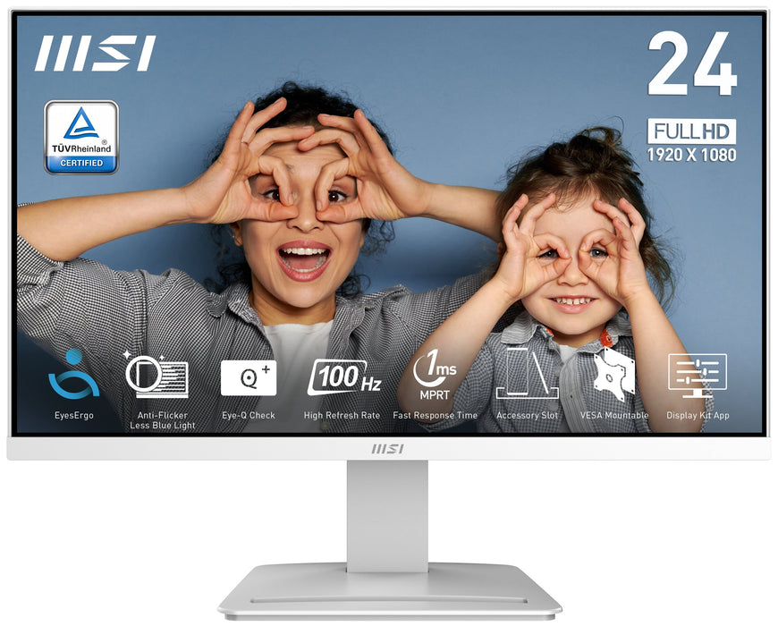 EAN 4711377215749 - MSI Pro MP2412W pantalla para PC 60,5 cm (23.8") 1920 x 1080 Pixeles Full HD LCD Blanco imagen 3