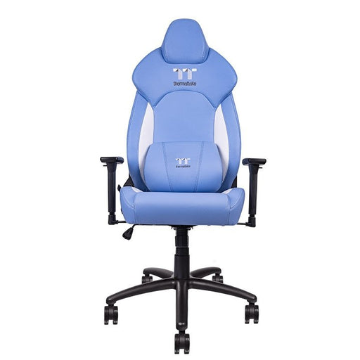 EAN 4711475641143 - Thermaltake GGC-VCO-LWLWDS-01 silla para videojuegos Butaca para jugar Asiento acolchado Azul, Blanco imagen 1