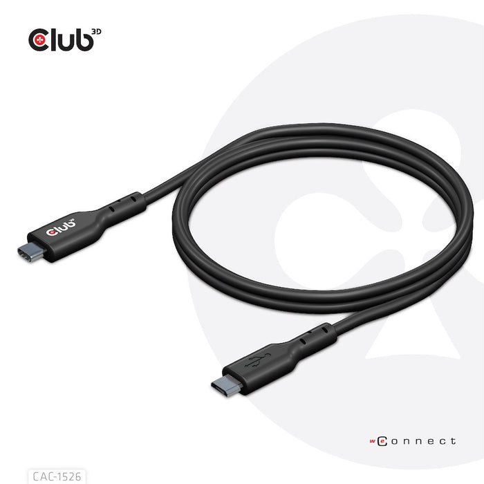 EAN 8719214471903 - CLUB3D CAC-1526 cable USB USB 3.2 Gen 1 (3.1 Gen 1) 1 m USB C Micro-USB B Negro imagen 5
