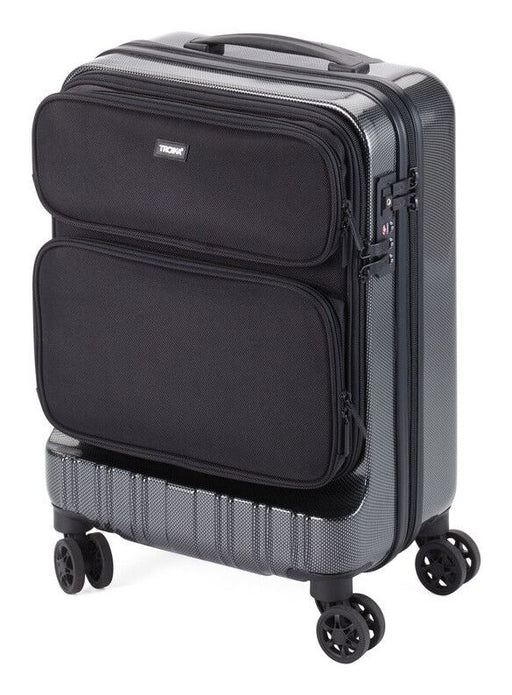 EAN 4024023120978 - TROIKA LUG02/CB maleta Tranvía Armazón duro Gris 47 L Acrilonitrilo butadieno estireno (ABS), Nylon, Poli imagen 1