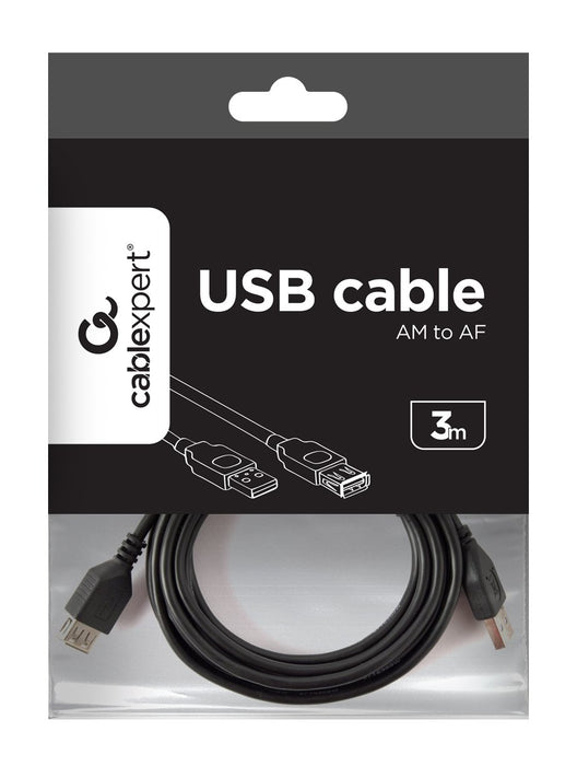 EAN 8716309041959 - Gembird 3m USB 2.0 A M/FM cable USB USB A Negro imagen 3