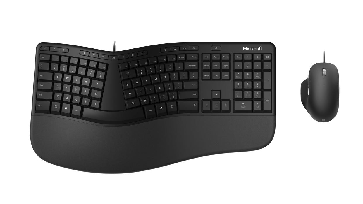 EAN 0889842589771 - Microsoft Ergonomic Desktop teclado Ratón incluido Oficina USB QWERTY Nórdico Negro imagen 1