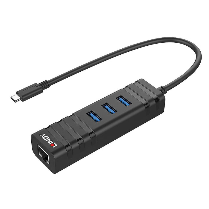 EAN 4002888432498 - Lindy 43249 hub de interfaz USB 3.2 Gen 1 (3.1 Gen 1) Type-C 5000 Mbit/s Negro imagen 2