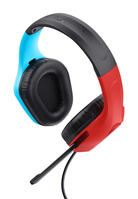EAN 8713439254235 - Trust GXT 416S Zirox Auriculares Alámbrico Diadema Juego Negro, Cian, Rojo imagen 4
