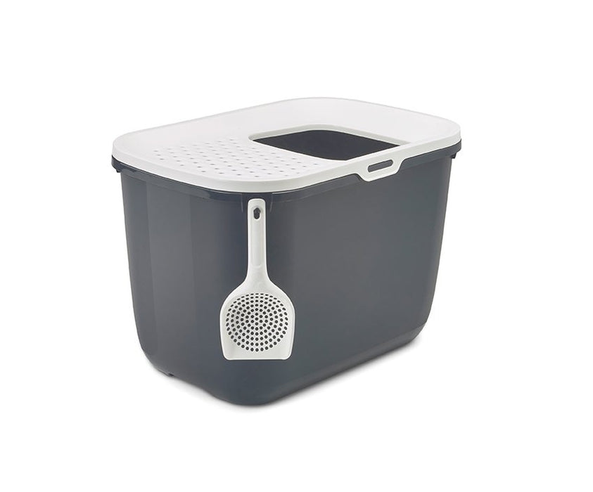 EAN 5411388201807 - Savic Hop In Gato Caja de arena con entrada superior Gris, Blanco imagen 6