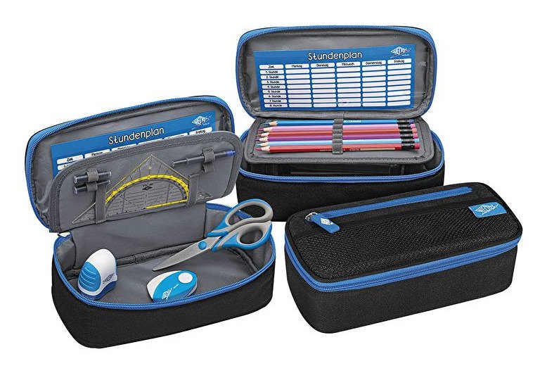 EAN 4003801861951 - Wedo 242 43010 caja de lápices Estuche suave Poliéster Negro, Azul imagen 5