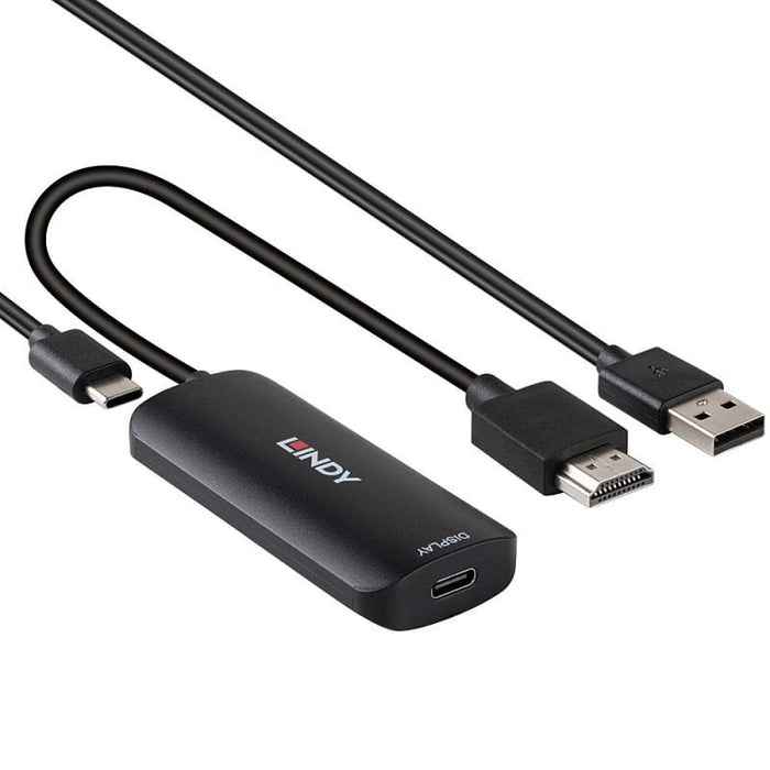 EAN 4002888434232 - Lindy 43423 adaptador de cable de vídeo 0,2 m USB Tipo C HDMI + USB Type-C Negro imagen 4