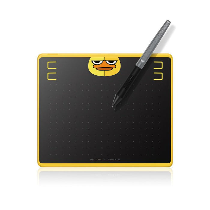 EAN 6930444801304 - HUION HS64 Special Edition Graphics Pen Tablet tableta digitalizadora Negro, Amarillo 5080 líneas por pul imagen 1