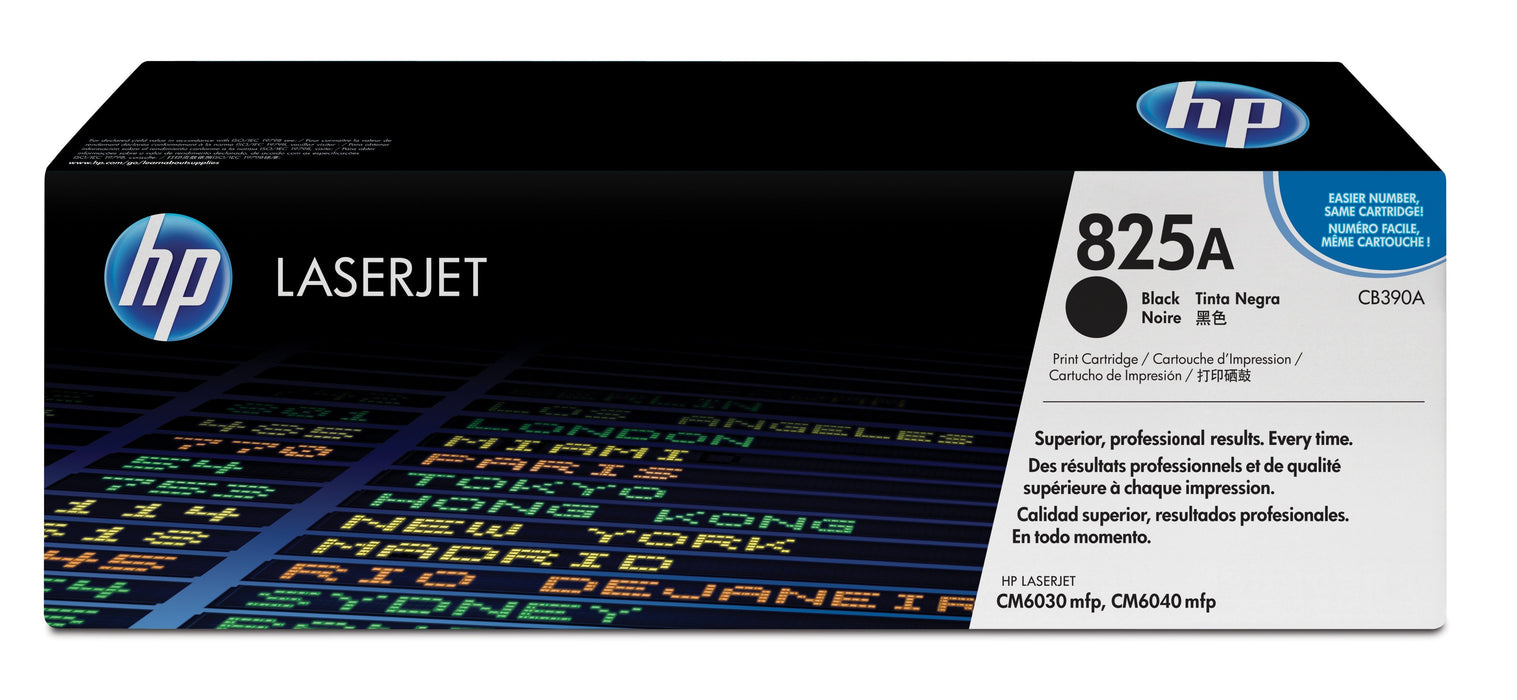 EAN 0882780510340 - HP 825A Black Original LaserJet Toner Cartridge cartucho de tóner 1 pieza(s) imagen 1