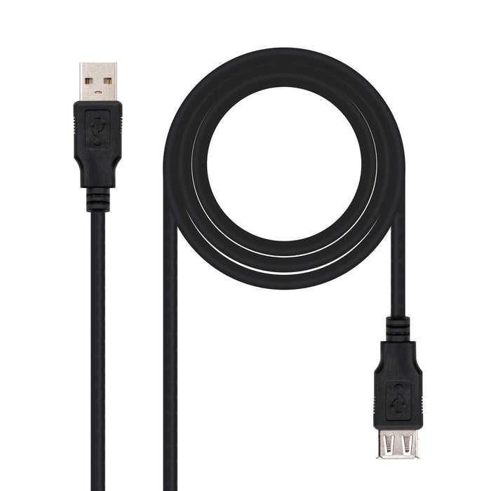 EAN 8433281002982 - Nanocable 10.01.0203-BK cable USB USB 2.0 1,8 m USB A imagen 1