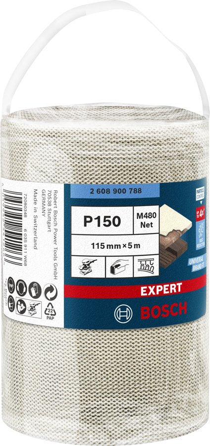 EAN 4059952541266 - Bosch Expert M480 Rollo abrasivo Grano fino P150 1 pieza(s) imagen 2