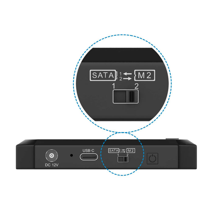 EAN 8435739901335 - AISENS ASDS-M2SATA04B base de conexión para disco duro USB 3.2 Gen 1 (3.1 Gen 1) Type-C imagen 4