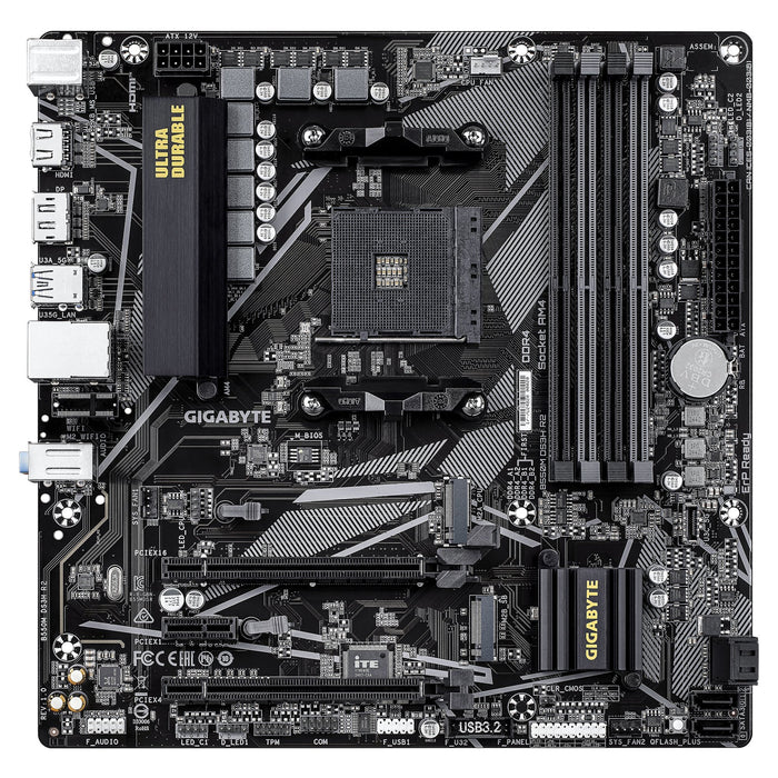EAN 4719331870454 - GIGABYTE B550M DS3H R2 placa base AMD B550 Zócalo AM4 micro ATX imagen 2