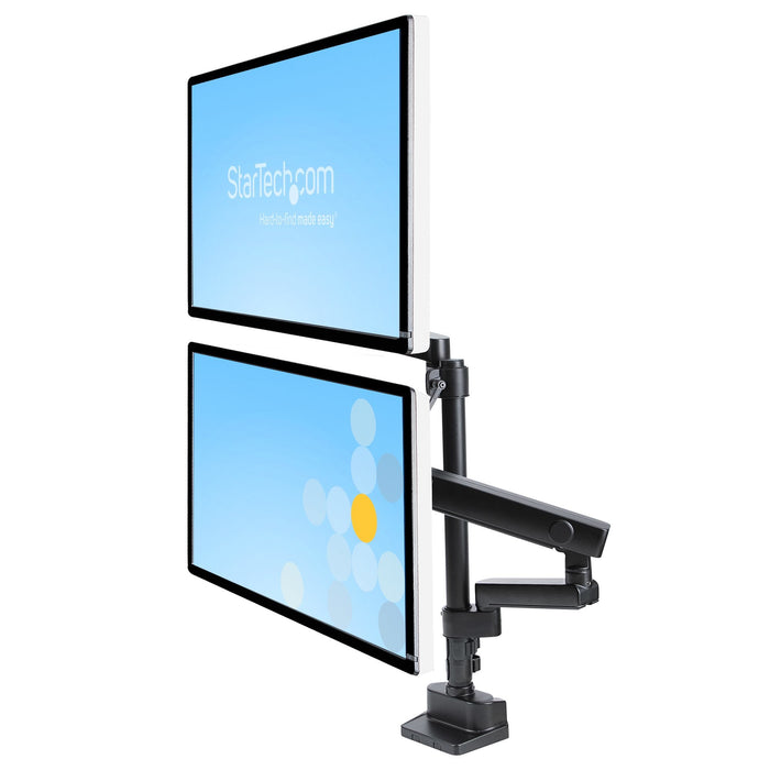 EAN 65030892537 - StarTech.com ARMDUALPIVOT soporte para monitor 81,3 cm (32") Escritorio Negro imagen 10