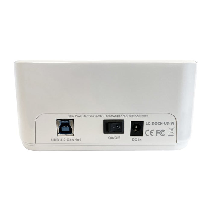 EAN 4260070129315 - LC-Power LC-DOCK-U3-VI base de conexión para disco duro USB 3.2 Gen 1 (3.1 Gen 1) Type micro-B Blanco imagen 7