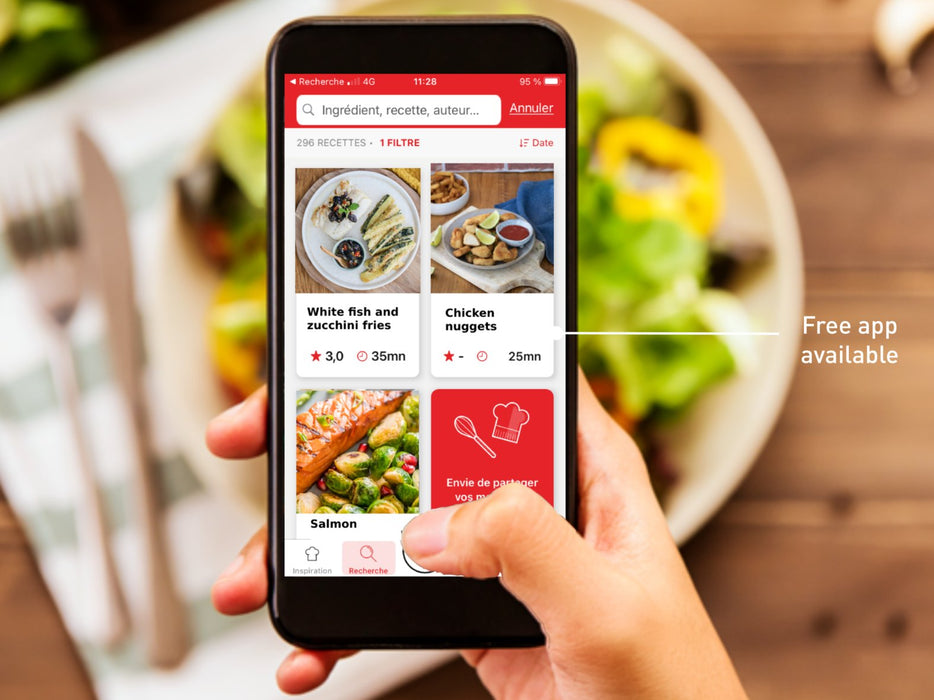 EAN 3045387290849 - Tefal Easy Fry & Grill EY8014 Doble 6,5 L Independiente 1830 W Freidora de aire caliente Azul imagen 10