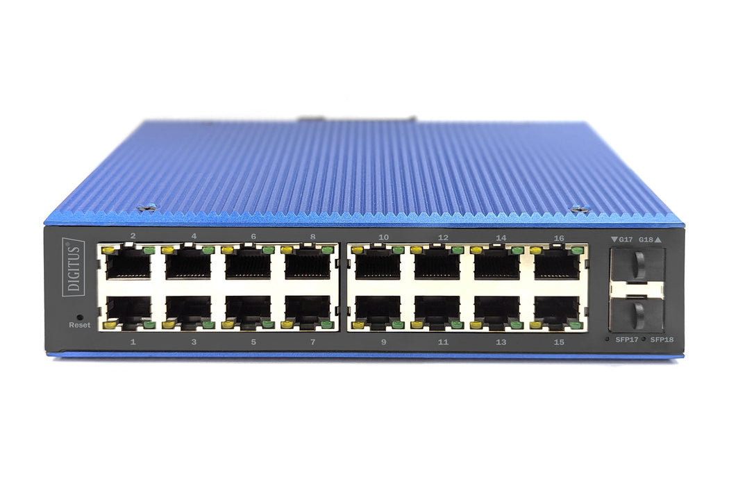 EAN 4016032490234 - Digitus DN-651159 switch Gigabit Ethernet (10/100/1000) Energía sobre Ethernet (PoE) Negro, Azul imagen 2