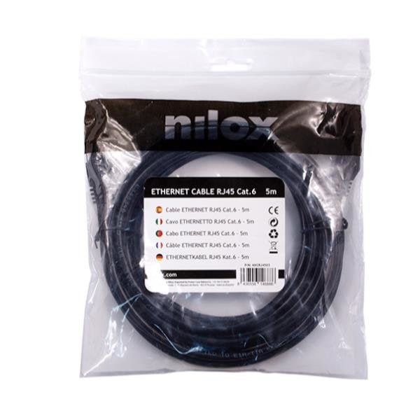 EAN 8436556146886 - Nilox NXCRJ4503 cable de red Negro 5 m Cat6 U/UTP (UTP) imagen 5