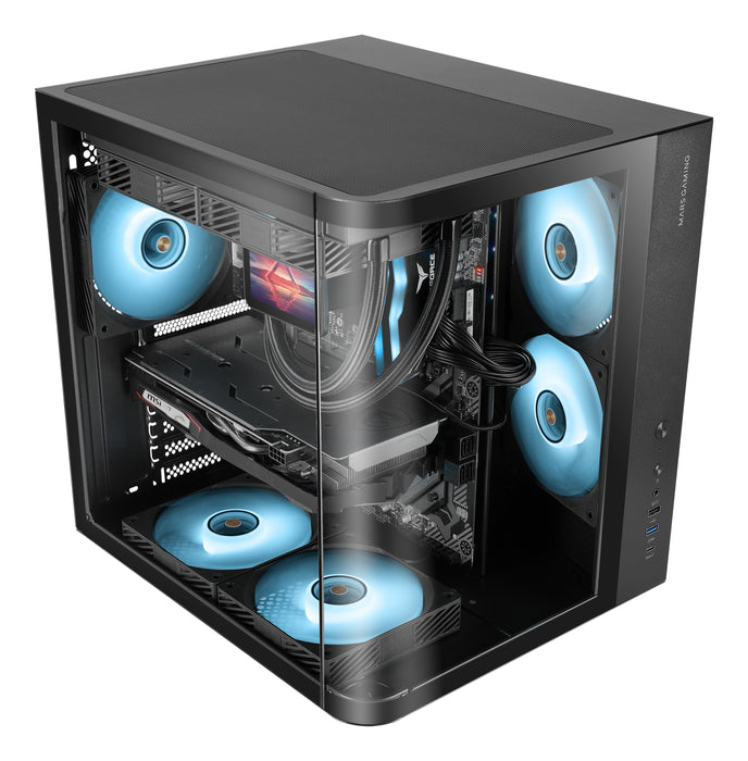 EAN 8435693111450 - Mars Gaming MC-CURV Midi Tower Negro imagen 2