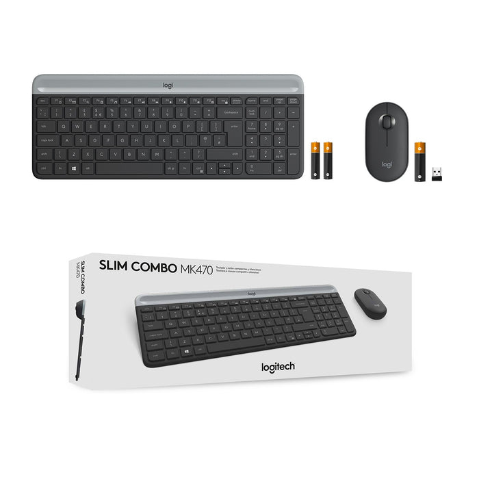 EAN 5099206086609 - Logitech 920-009204 teclado Ratón incluido Universal RF inalámbrico QWERTY Internacional de EE.UU. Grafit imagen 9