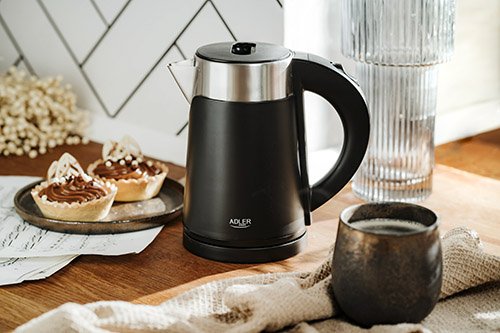 EAN 5903887809689 - Adler AD 1372B tetera eléctrica 0,6 L 800 W Negro, Metálico imagen 8