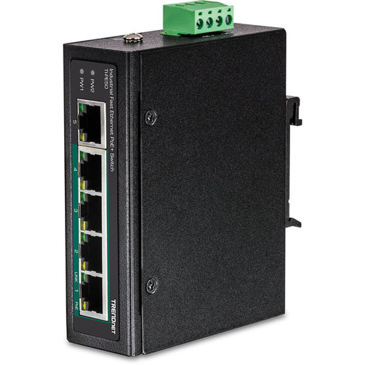 EAN 0710931161601 - Trendnet TI-PE50 switch No administrado Fast Ethernet (10/100) Energía sobre Ethernet (PoE) Negro imagen 1