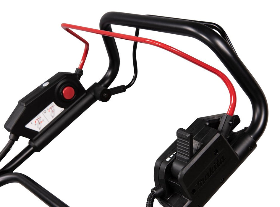 EAN 0088381756686 - Makita DLM481Z cortadora de césped Cortacésped manual Batería Negro, Azul, Metálico imagen 10